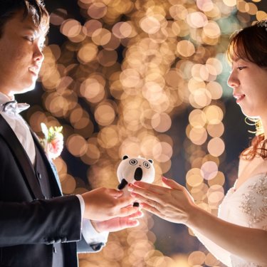 東京駅のライトアップと洋装ドレスが織りなす感動の一瞬