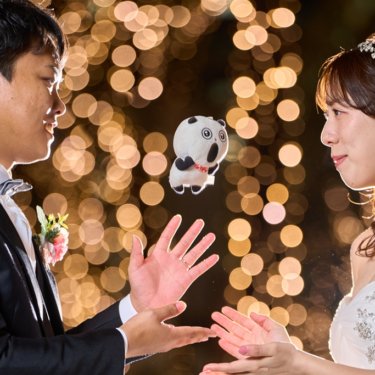 東京駅のライトアップと洋装ドレスが織りなす感動の一瞬