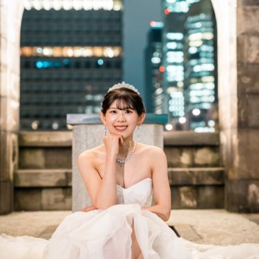 都会の夜景とクラシックな東京駅で残す、最高の前撮り写真