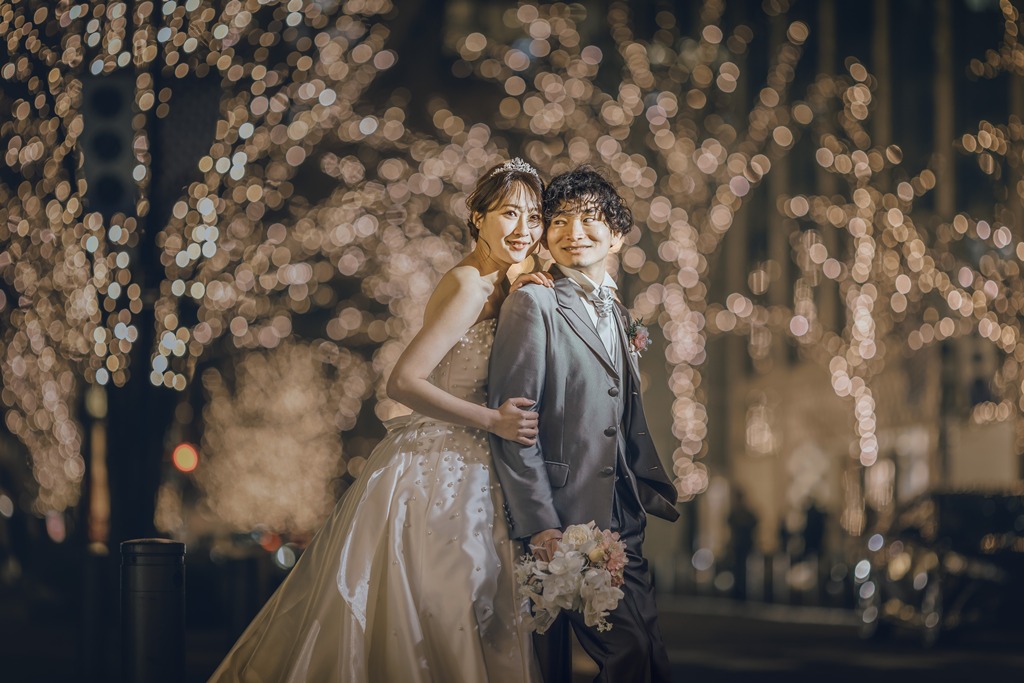 東京駅×冬の魔法のような一枚